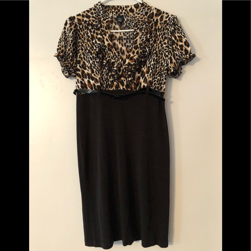 St Tropez West Leopard & Black  dress size 6